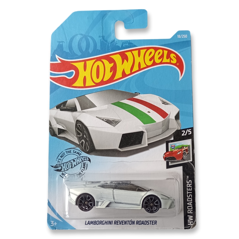 Hot Wheels HW Roasters 2/5 Lamborghini Reventón Roadster White 2018